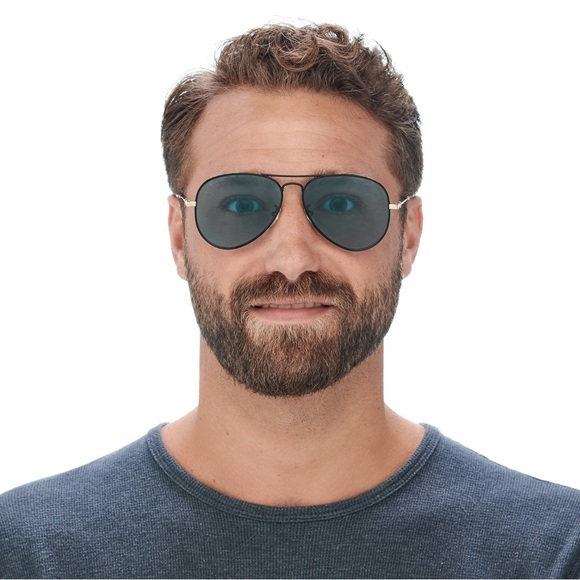 GUCCI GOLD/BLACK/GREEN AVIATOR UNISEX SUNGLASSES GG0515S - Picture 5 of 5